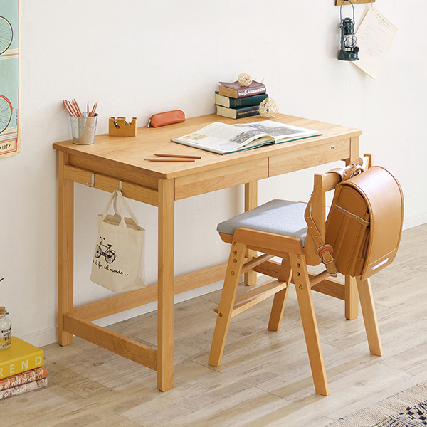 国産 学習机 STICKdesk(スティック デスク) 幅100cm 天然木アルダー