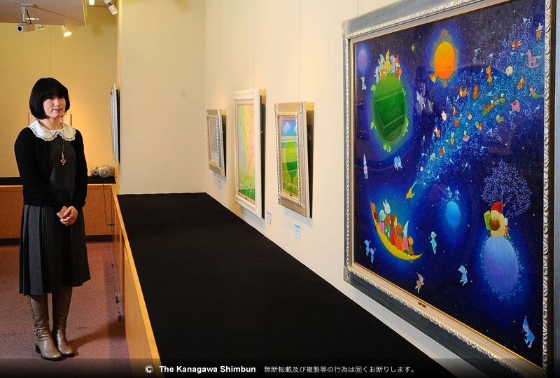 架空世界舞台を表現 横須賀市でノブ・サチさん油絵展 | | カナロコ by