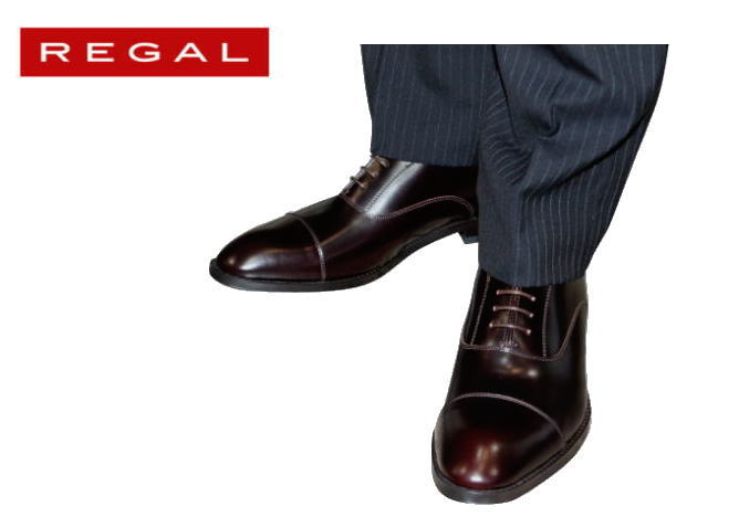 REGAL(リーガル)811R AL 茶色（ダークブラウン）ストレートチップ革靴