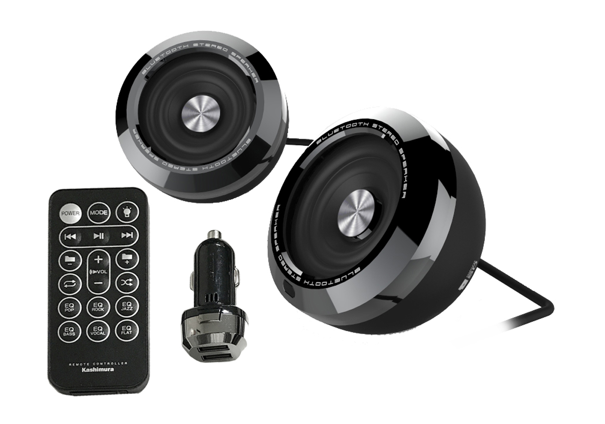 Bluetoothステレオスピーカー EQ MP3プレーヤー付 – カシムラ