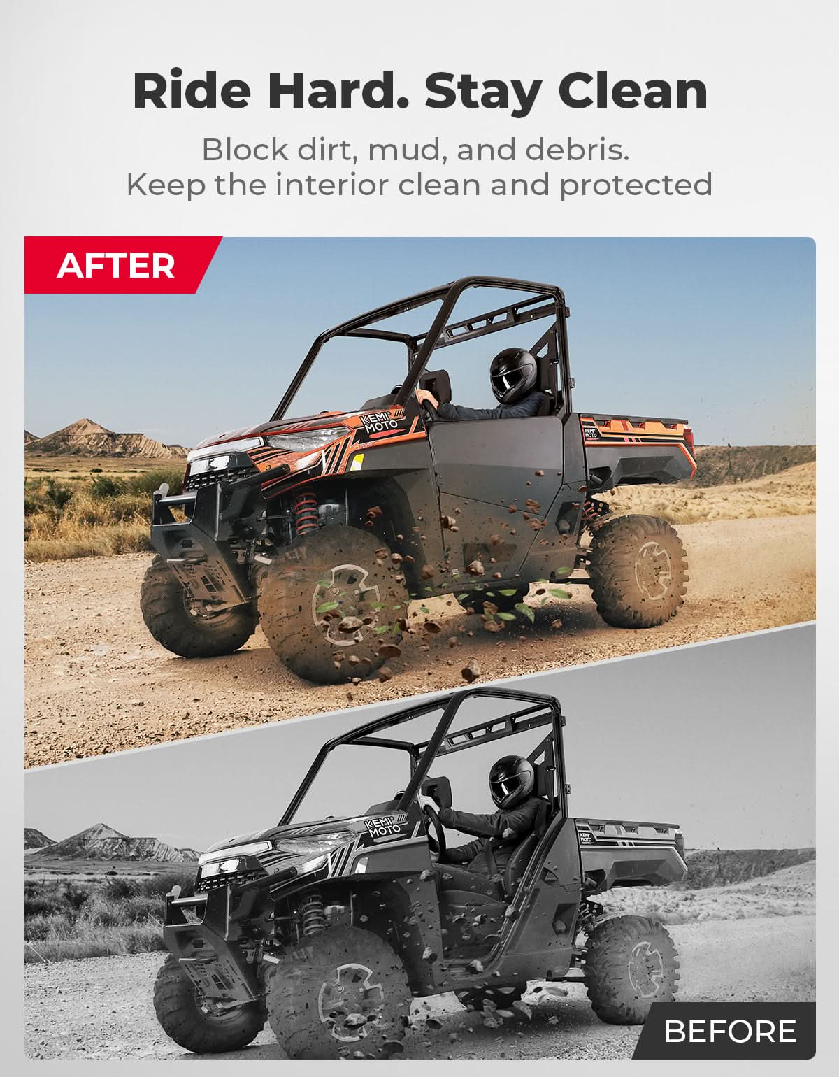 Aluminum Half Doors for Polaris Ranger XP 1000 – Kemimoto