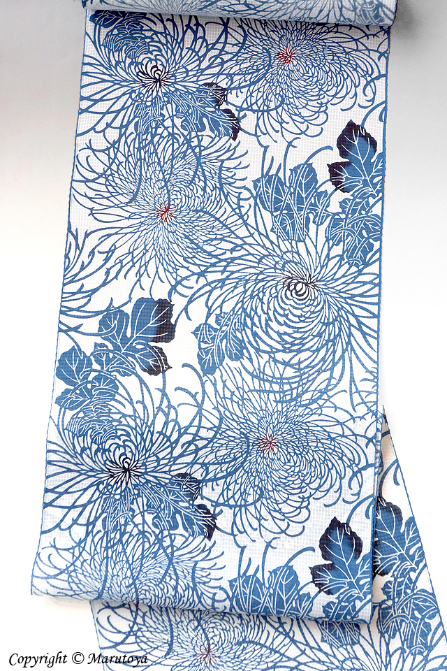 竺仙：綿紅梅 乱菊 – 創作着物と帯の専門店 Marutoya