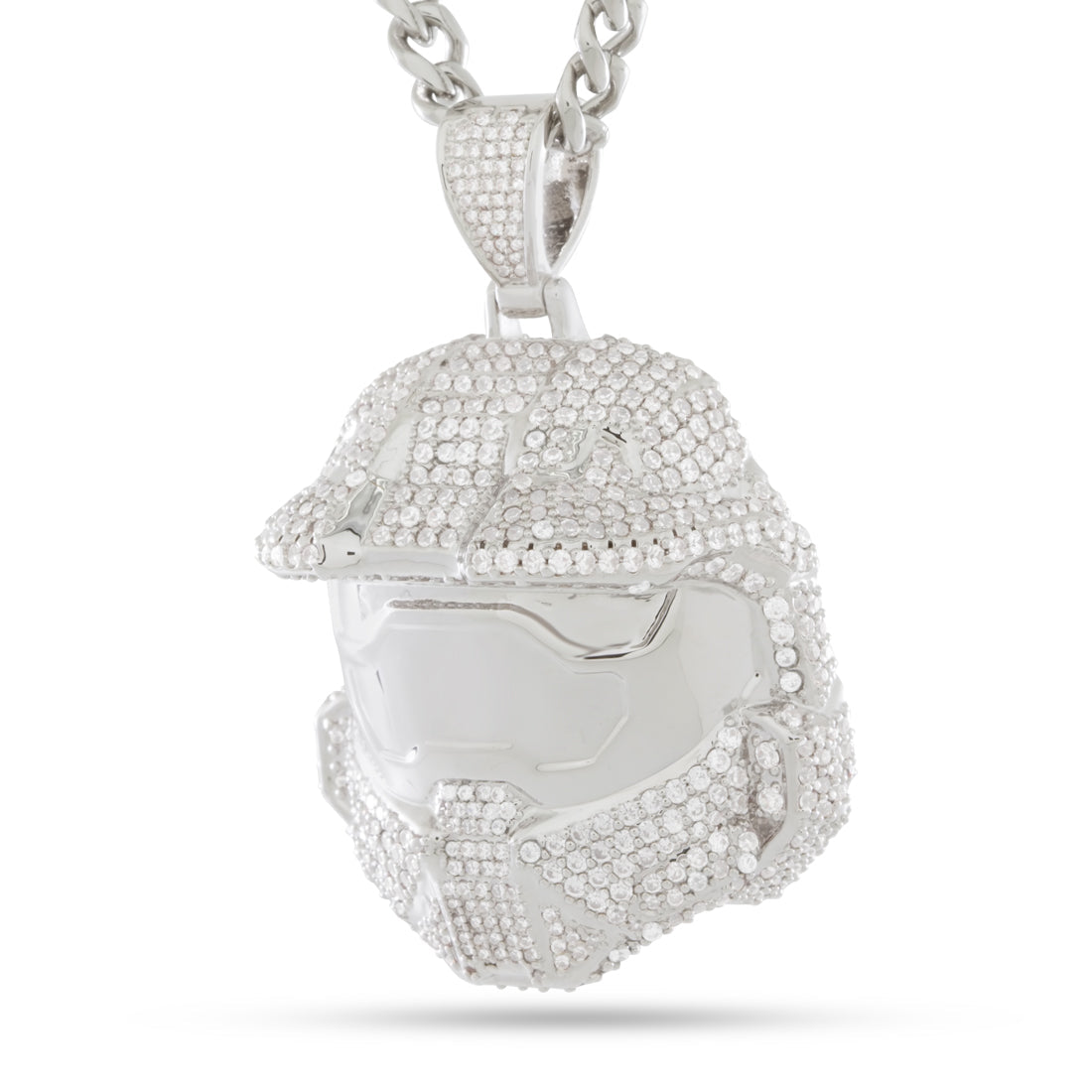 Master Chief Helmet II Necklace | Halo Jewelry | King Ice