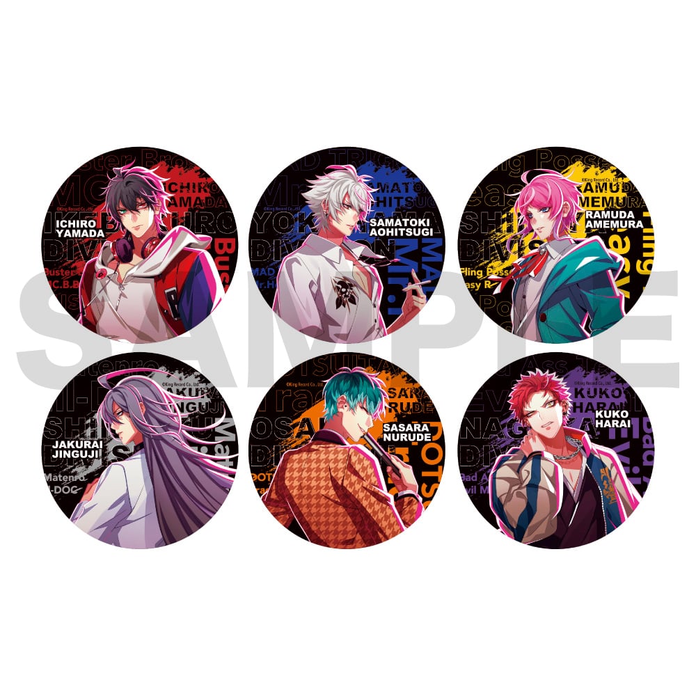 トレーディング缶バッジ(Division Leaders) ヒプノシスマイク