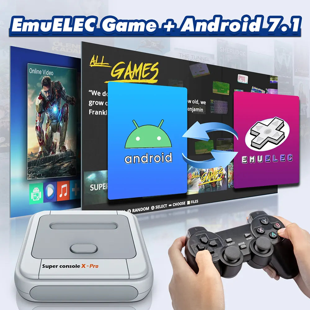 Super Console X Pro | Console With Built-In Games - Kinhank