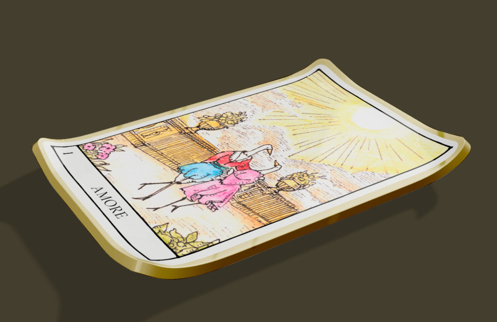 金装飾タロットプレート – 錦松竹 陶器OEM