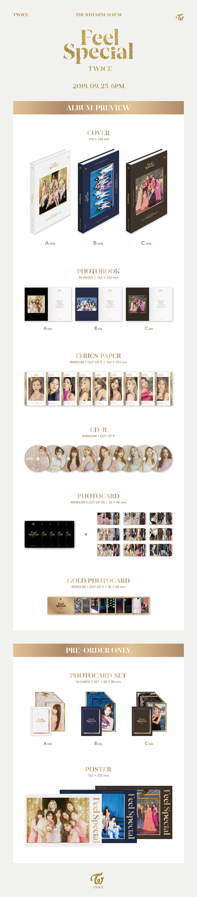 TWICE - Feel Special The 8th Mini Album (Random)