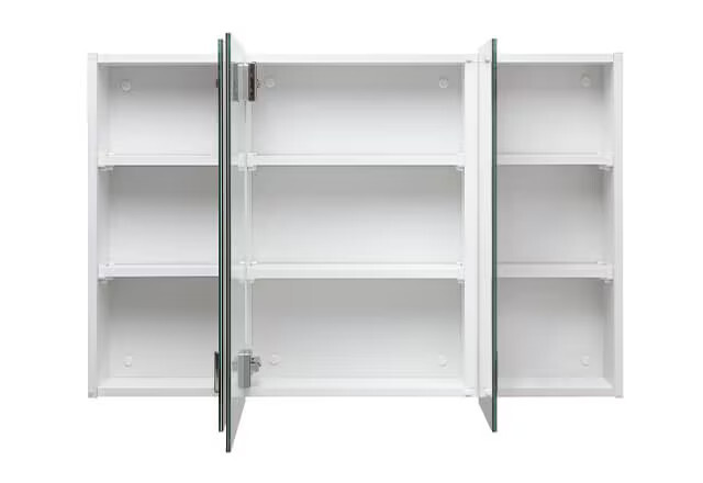 デザインはミニマル、収納はしっかりなスリムミラーボックス「Smith