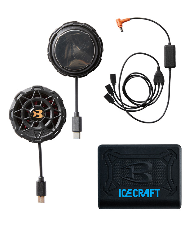 BURTLE バートル アイスクラフト(ペルチェ3個搭載、付属バッテリー付