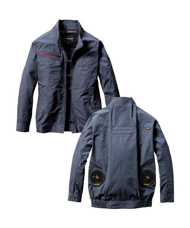 BURTLE ファン付ウエア AIR CRAFT ブルゾン(着脱可能フード付) (ロー