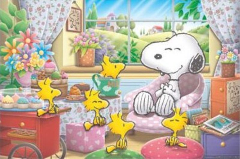 引上品】◇希少品◇1000ピースジグソーパズル PEANUTS/スヌーピー 窓辺