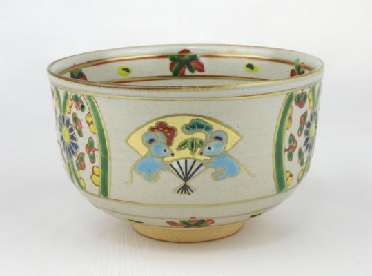 栗山園オンライン通販部 / 新品 赤絵子茶碗 橋本永豊