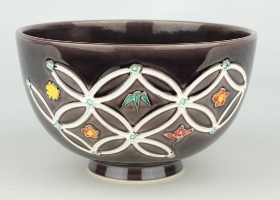 栗山園オンライン通販部 / 【出物】 紫交趾七宝四君子三ツ揃 中村翠嵐