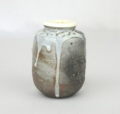 栗山園オンライン通販部 / 【出物】 朝日焼はぜ釉茶入 14代朝日豊斎