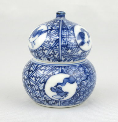 栗山園オンライン通販部 / 【出物】 祥瑞鳥差瓢箪香合 五山窯 林淡幽