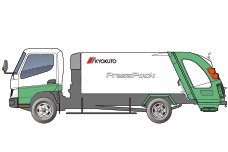 プレス式ごみ収集車「プレスパック®」 | 製品情報 | 極東開発工業株式会社