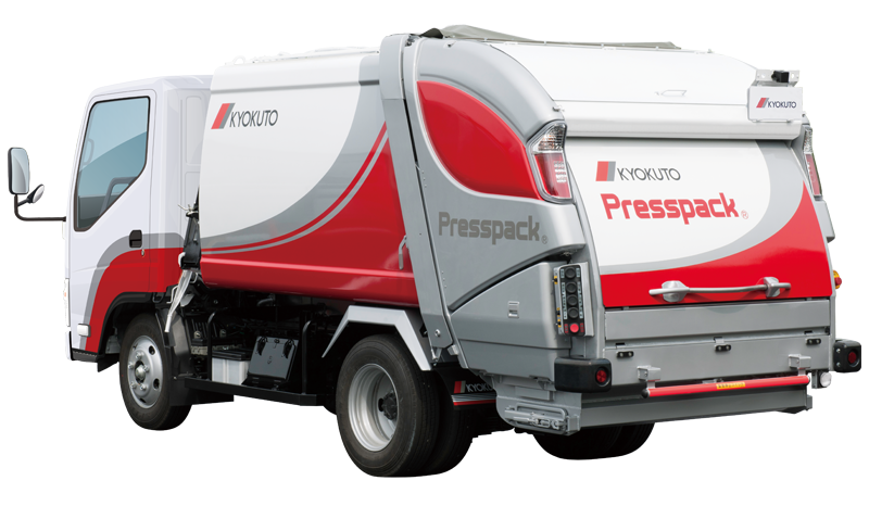 プレス式ごみ収集車「プレスパック®」 | 製品情報 | 極東開発工業株式会社