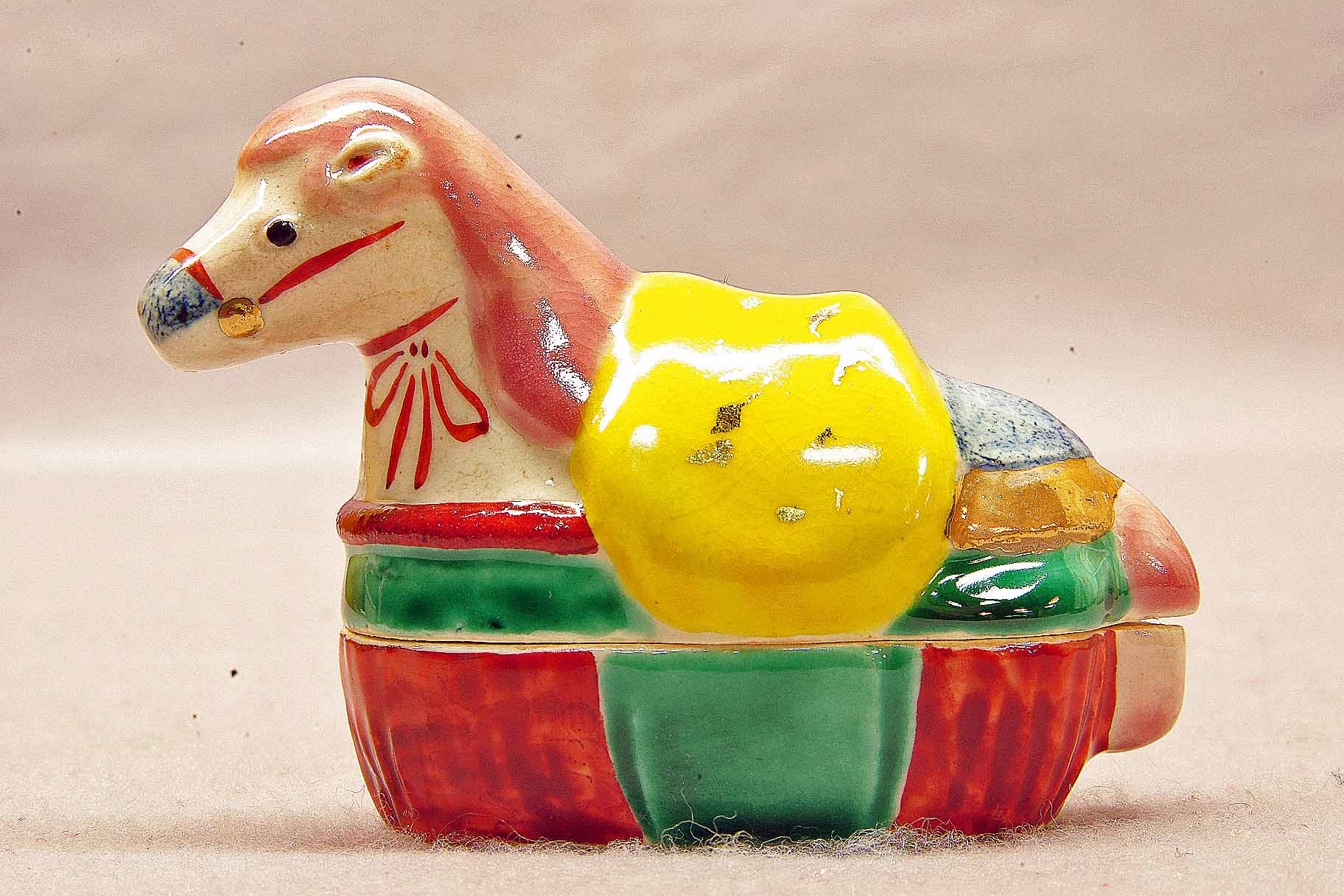 干支午 香合 清水六兵衛窯作 午歳