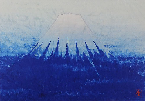 前田青邨の大作で富士が描かれた名品です。当店ではお買い求め頂く