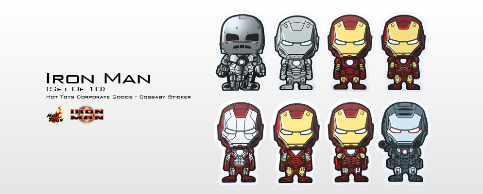 ホットトイズ企業グッズ】コスベイビー ・ステッカー『アイアンマン