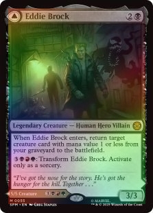 Foil Eddie Brock M/NM Magic: The Gathering MTG Marvel's Spider-man
