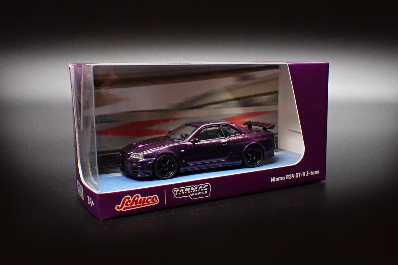 Tarmac Works 1/64 Nissan Skyline GT-R (R34) Z-tune Midnight Purple