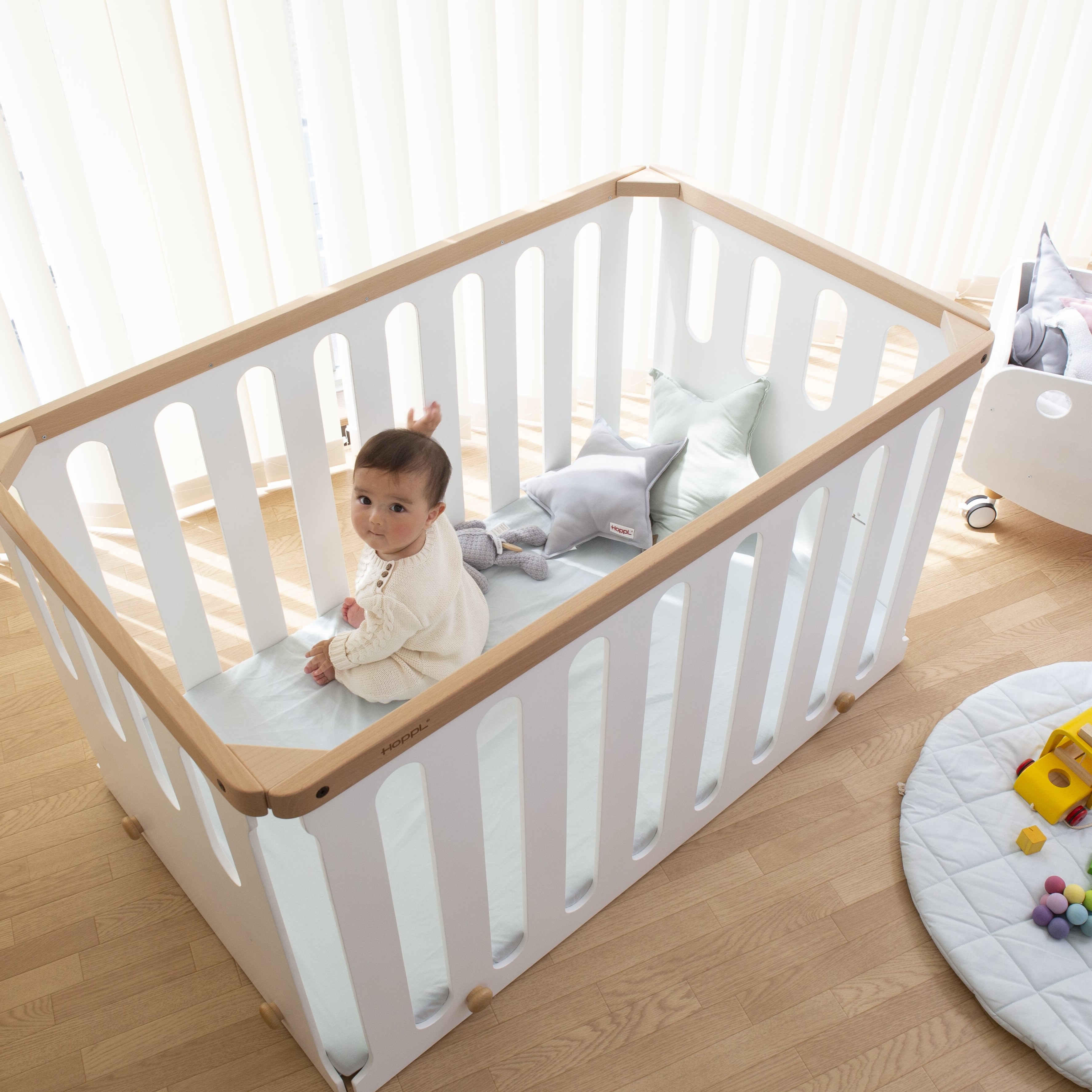 HOPPL TOWN / 10年使えるベビーベッド bébéd baby〔公式限定3年保証〕