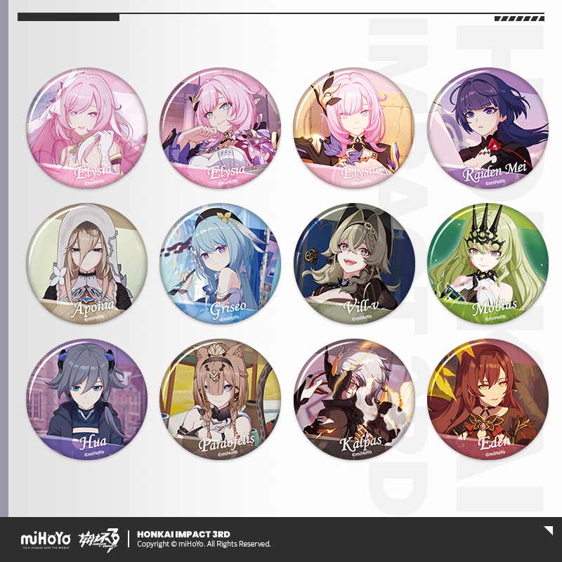 3rd 15pt】崩壊3rd ゲームCG 缶バッジ Vol.1 ランダム単品｜HAKUTEA