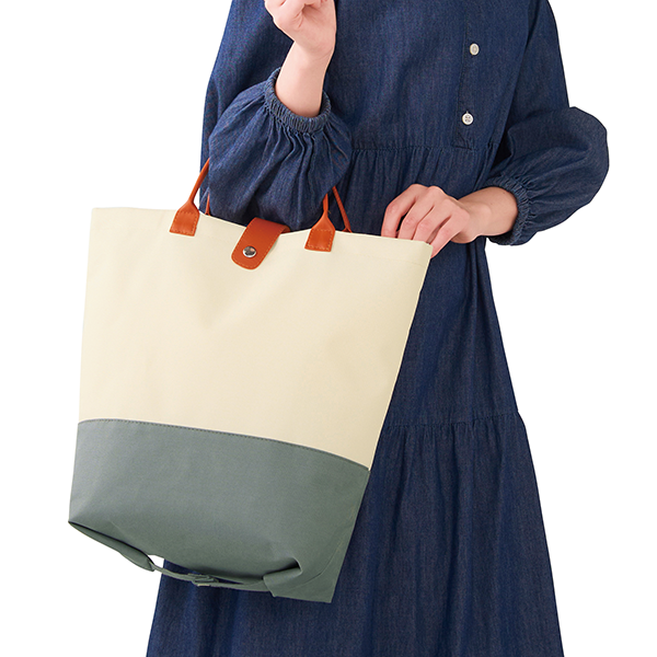 オリジナル 2WAYバイカラーバッグ【最安値328円】｜ノベルティ・記念品