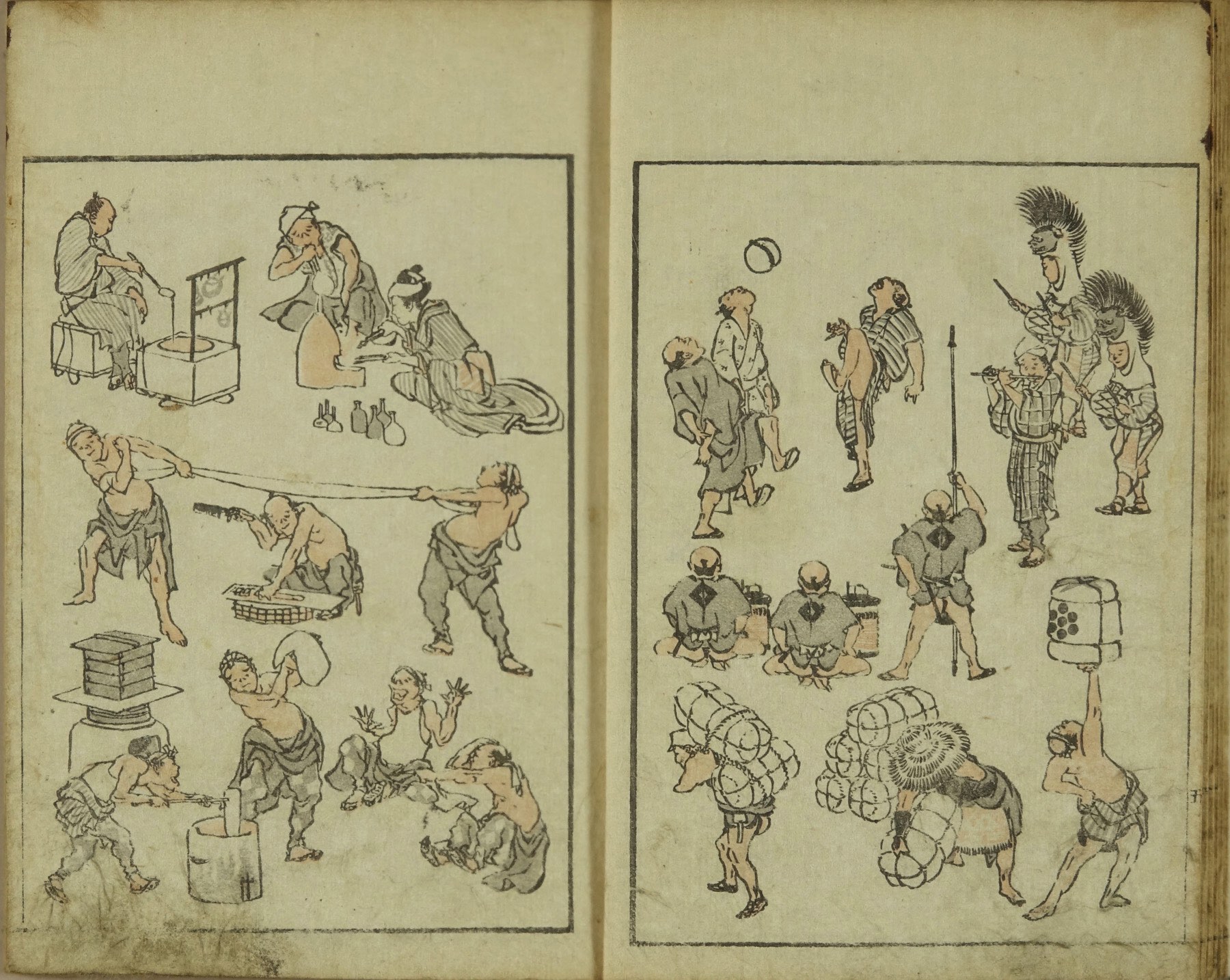 北斎漫画 初編(北斎) / 古本、中古本、古書籍の通販は「日本の古本屋