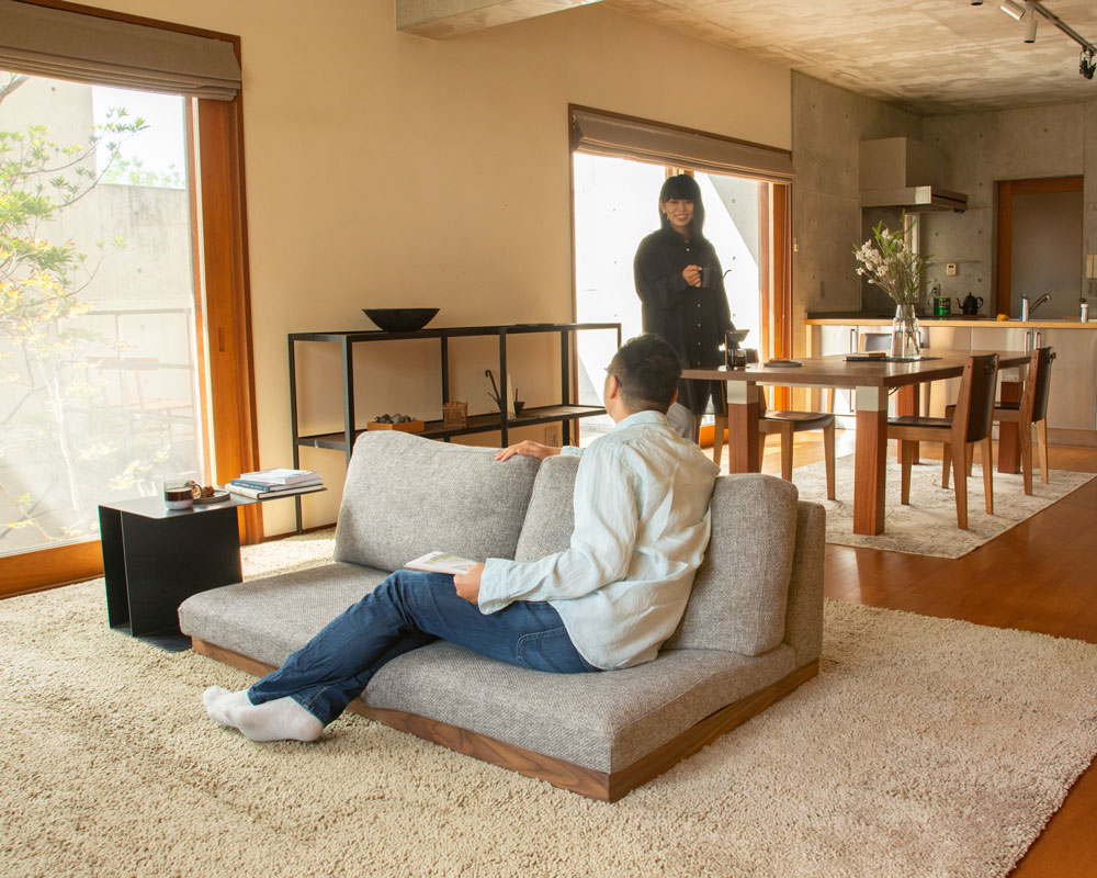 ソファ フロアソファ ローソファ 1人掛け 1P 単品 ①のみ ソファ