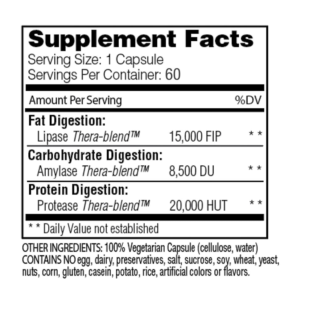 Enzymedica, Lypo Gold, For Fat Digestion, 60 Capsules