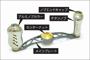 リブレ/LIVRE】 センターナット単品 【ダイワB1タイプ】（スティーズ等