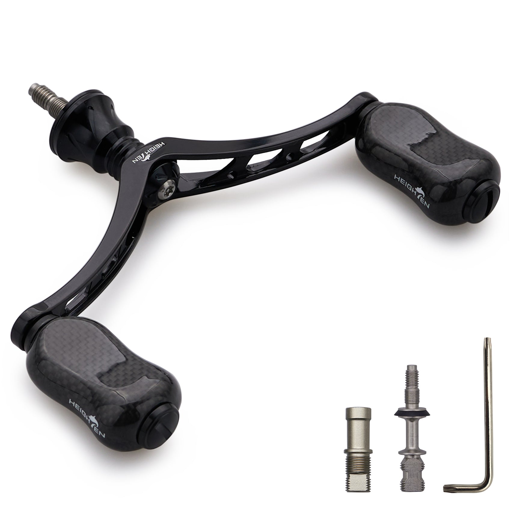 HEIGHTEN 98mm リール ハンドル 21mm カーボン ノブ 搭載 シマノ