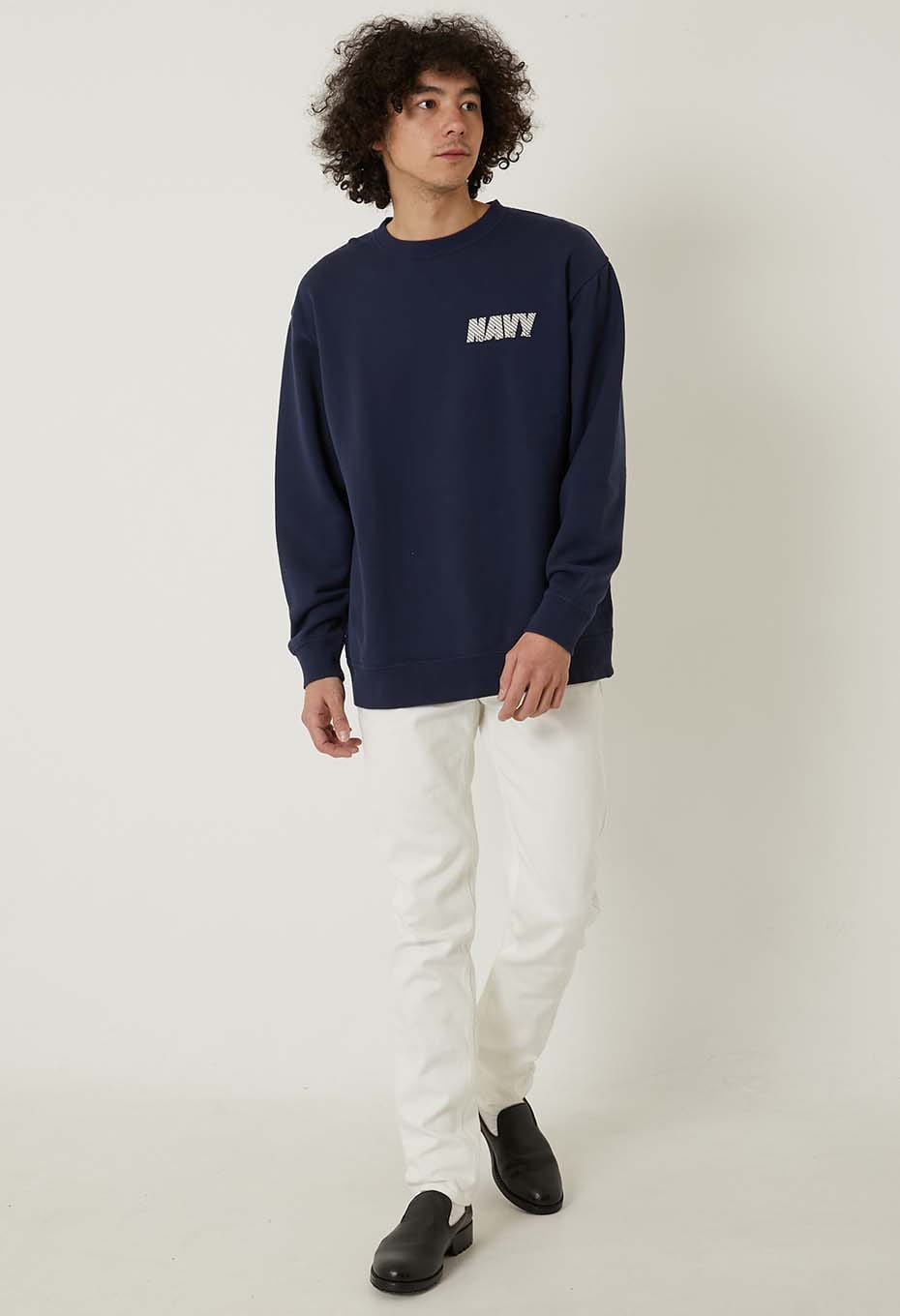 NAVY BLUE トレーニング クルーネックスウェット | BLUE BLUE