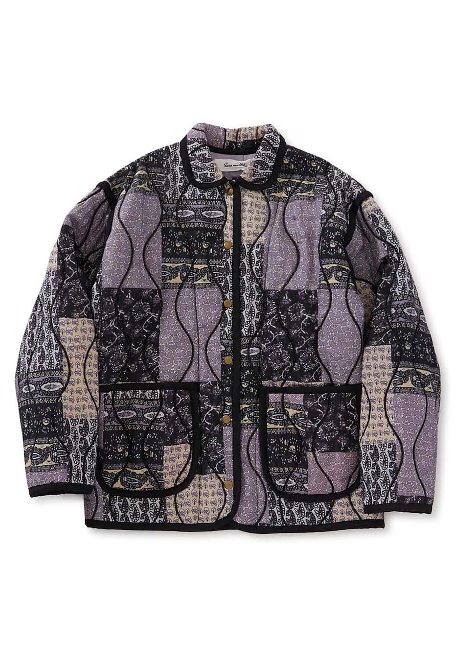 SARA MALLIKA /パッチワークプリント キルティングジャケット | SARA