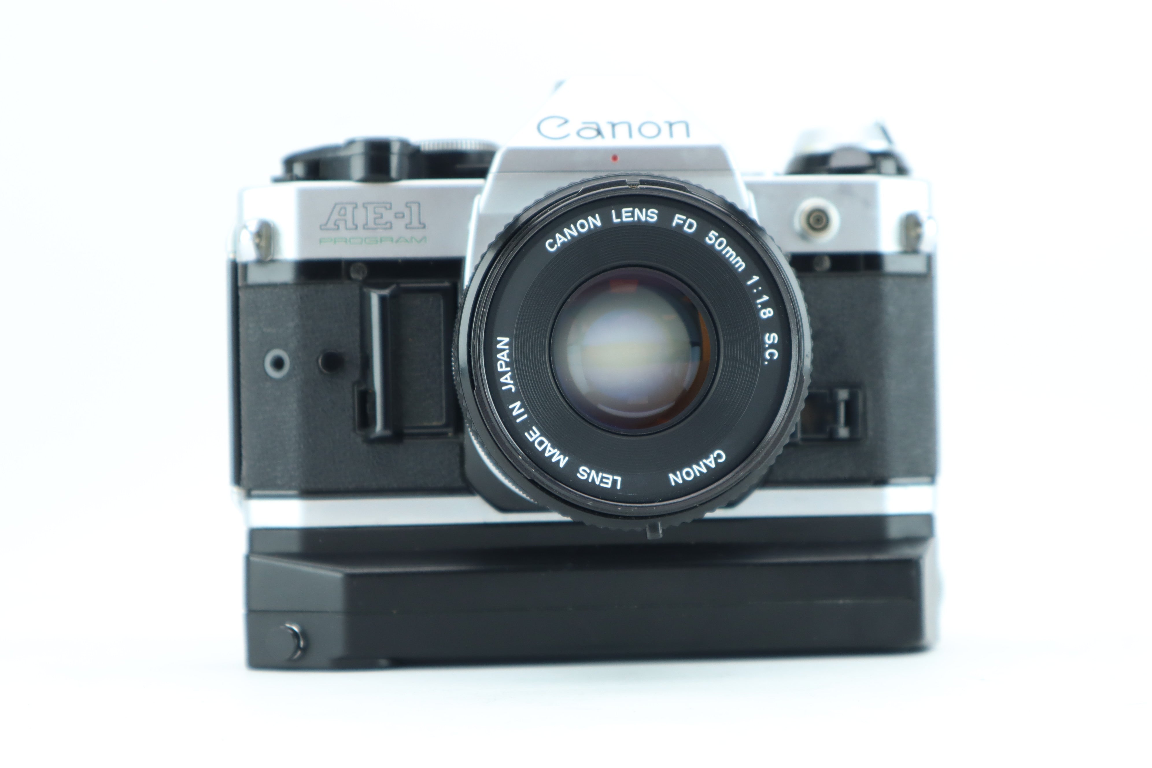 Canon AE-1 Program with Canon lens FD 50mm 1:1.8 – Hard to Find