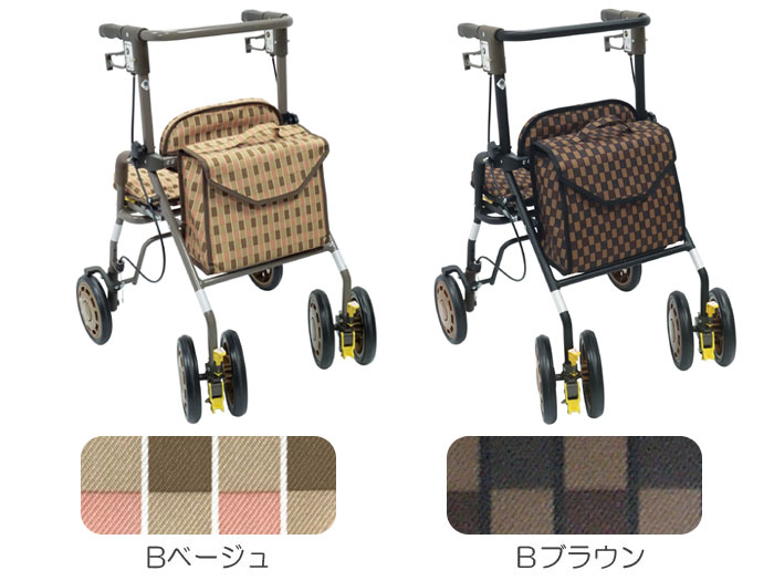 島製作所】四輪歩行器 シンフォニーEVO | 手押し車 通販の【シルバー