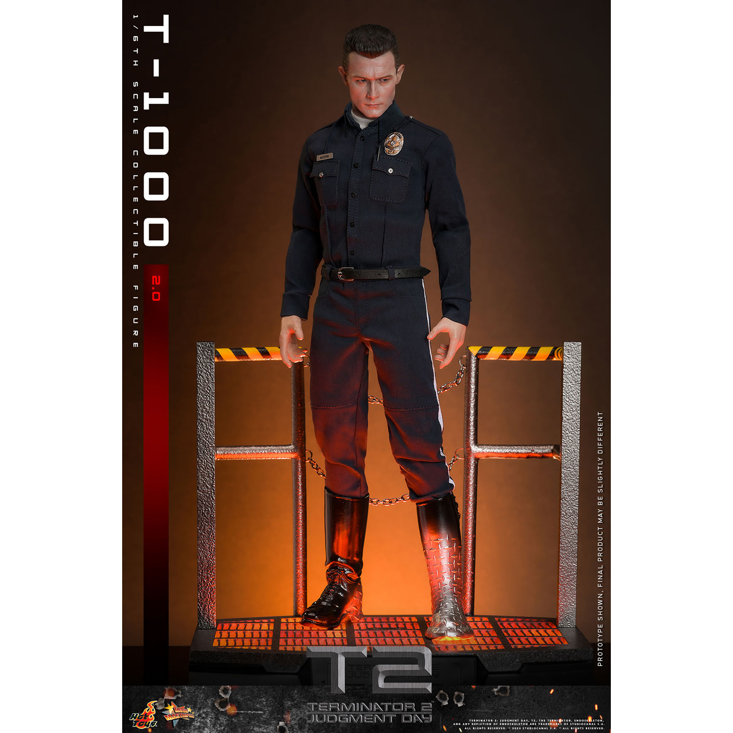 Terminator 2: Judgment Day - T-1000 (2_0) 1:6 Scale Figure Hot