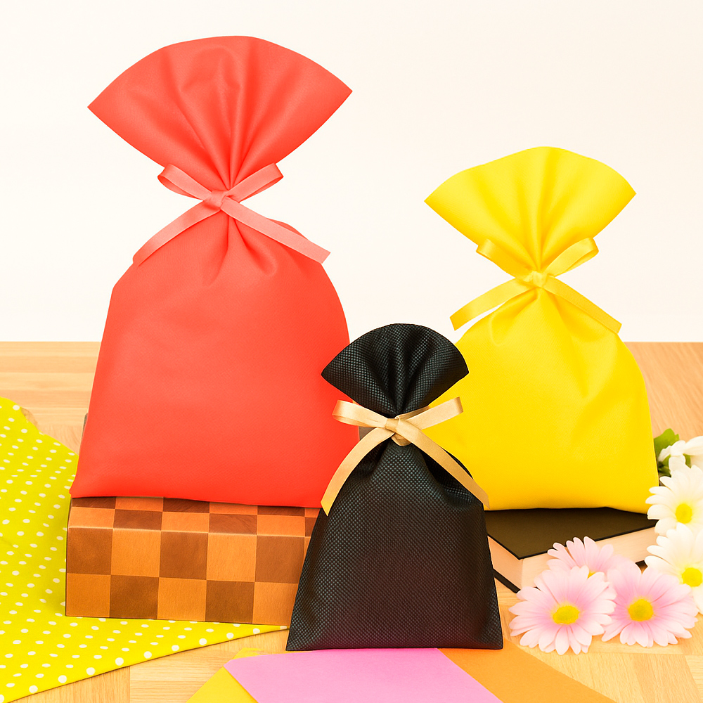 不織布製ラッピング平袋 ソフトバッグベーシック「100枚・1000枚・2000