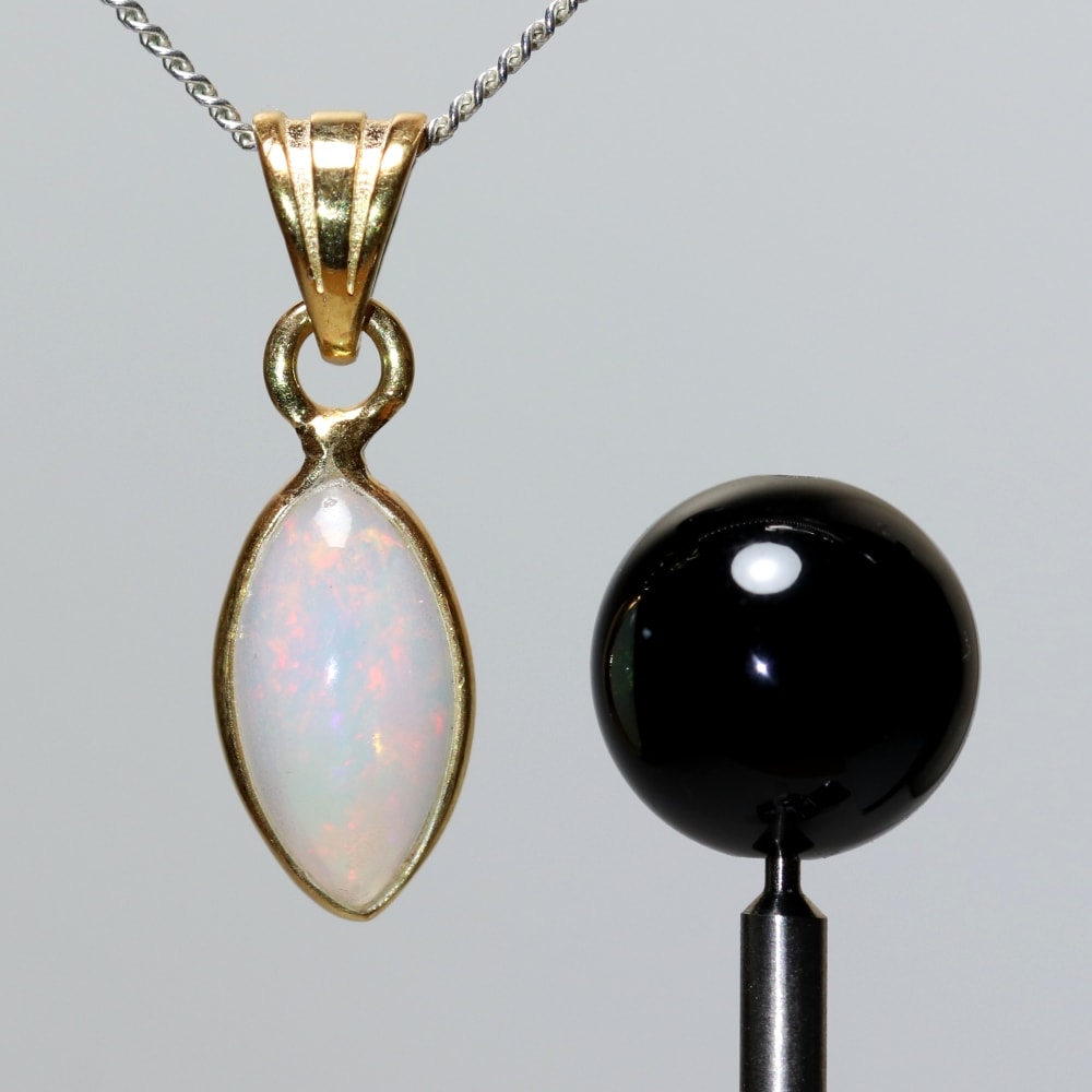 エチオピアオパールペンダントトップ（シルバー925/ゴールドメッキ