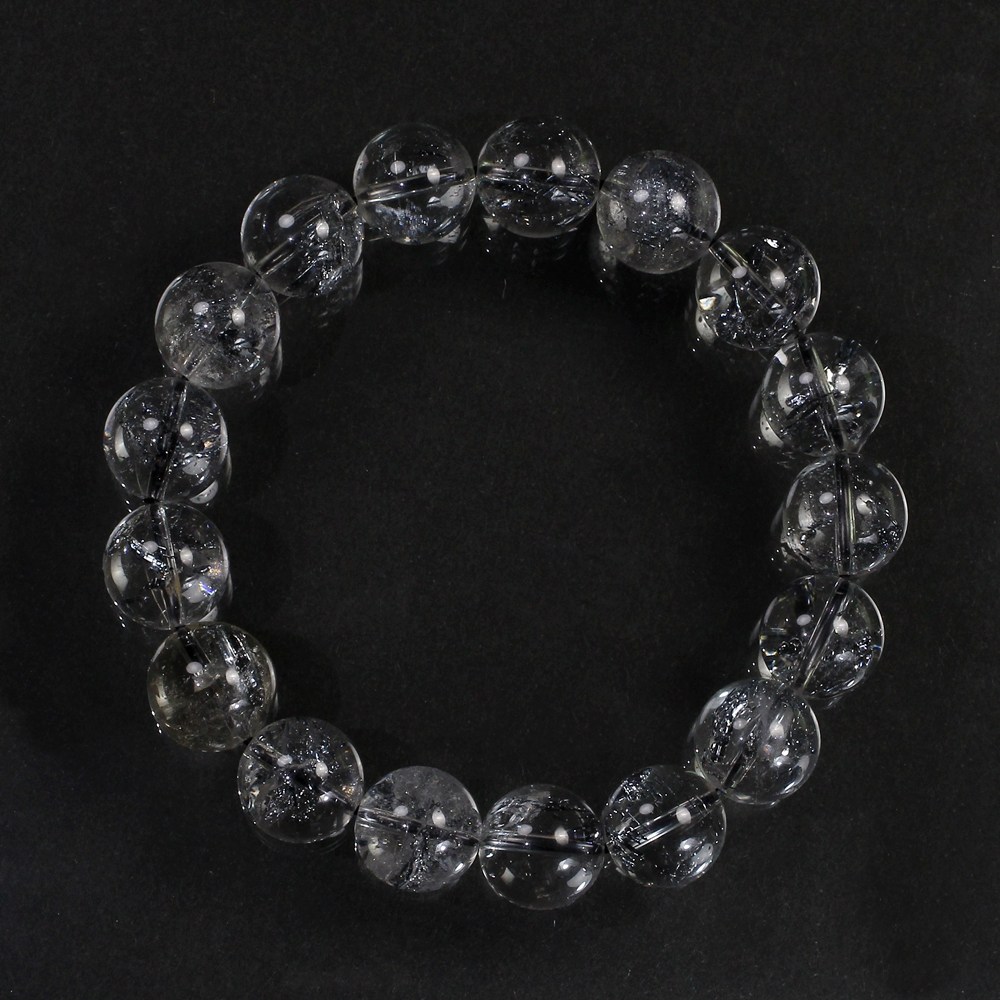 3A]スティブナイトインクォーツブレスレット（約12mm玉） - 埼玉県吉川
