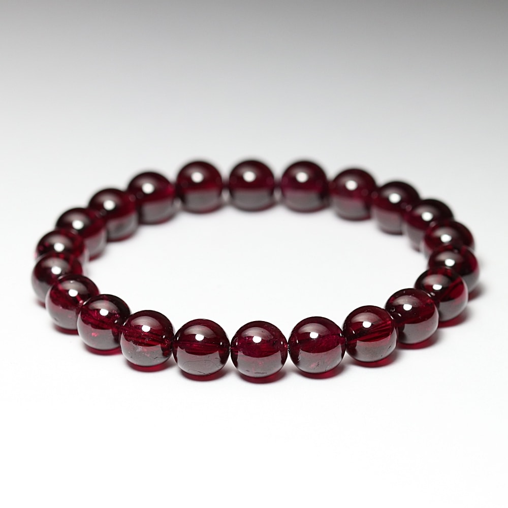 高品質++]ロードライトガーネットブレスレット（約8.5mm玉） - 埼玉県