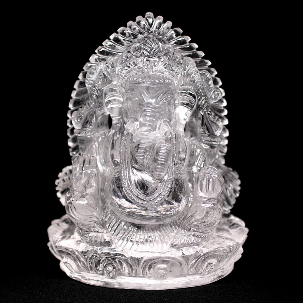 インド産]ヒマラヤ水晶ガネーシャ像（高さ約14cm） - 埼玉県吉川市の