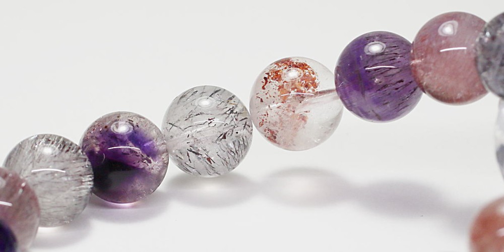 特別価格/3A]ミックススーパーセブンブレスレット（約11mm玉） - 埼玉