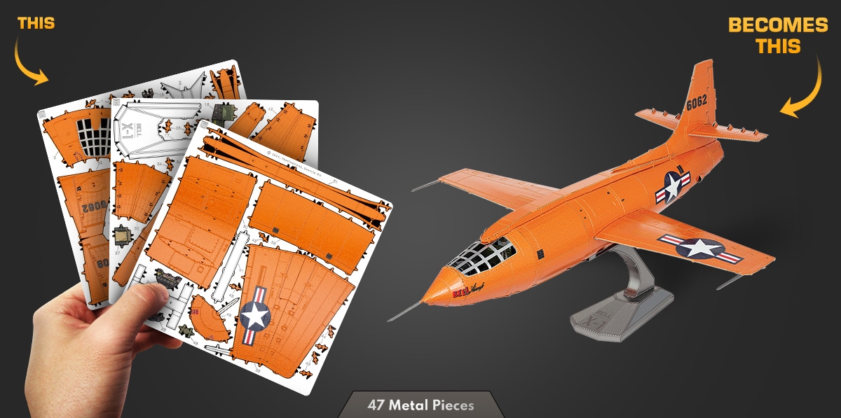 Bell X-1 Metal Earth - Innovatoys