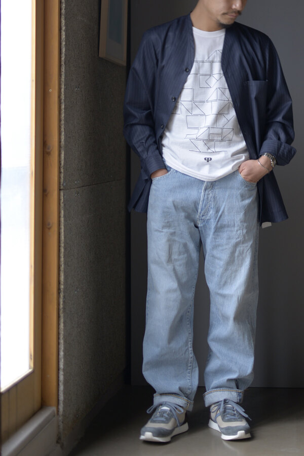 COMOLI / デニム 5Pパンツ_BLEACH(sold) | INSIDE MY GLASS DOORS