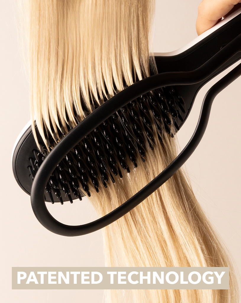 GLOSSIE Ceramic Hair Straightening Brush | Hot Brushes by InStyler