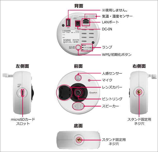 TS-WRLP 仕様 | ネットワークカメラ | アイ・オー・データ機器 I-O DATA