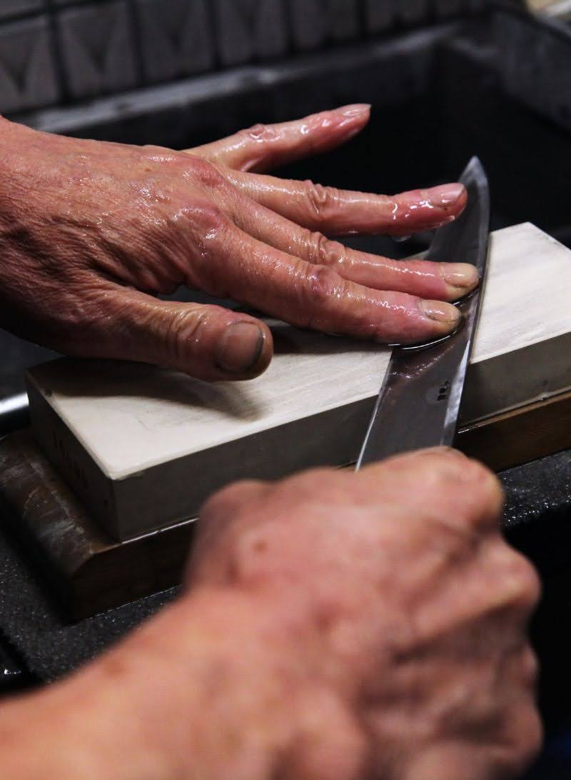 一文字 穣 青鋼 黒打 舟行包丁 – 堺一文字光秀